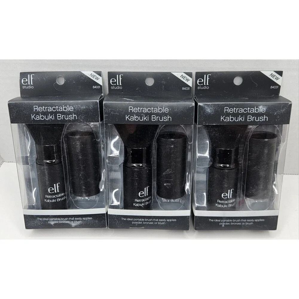 Pack of 3 E.l.f. Contouring Kabuki Brush, 84031 NIB New Old Stock